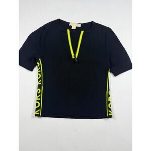 Women’s Michael Kors Black 1/4 Zip Logo Sweater – Size XS – Sample Piece